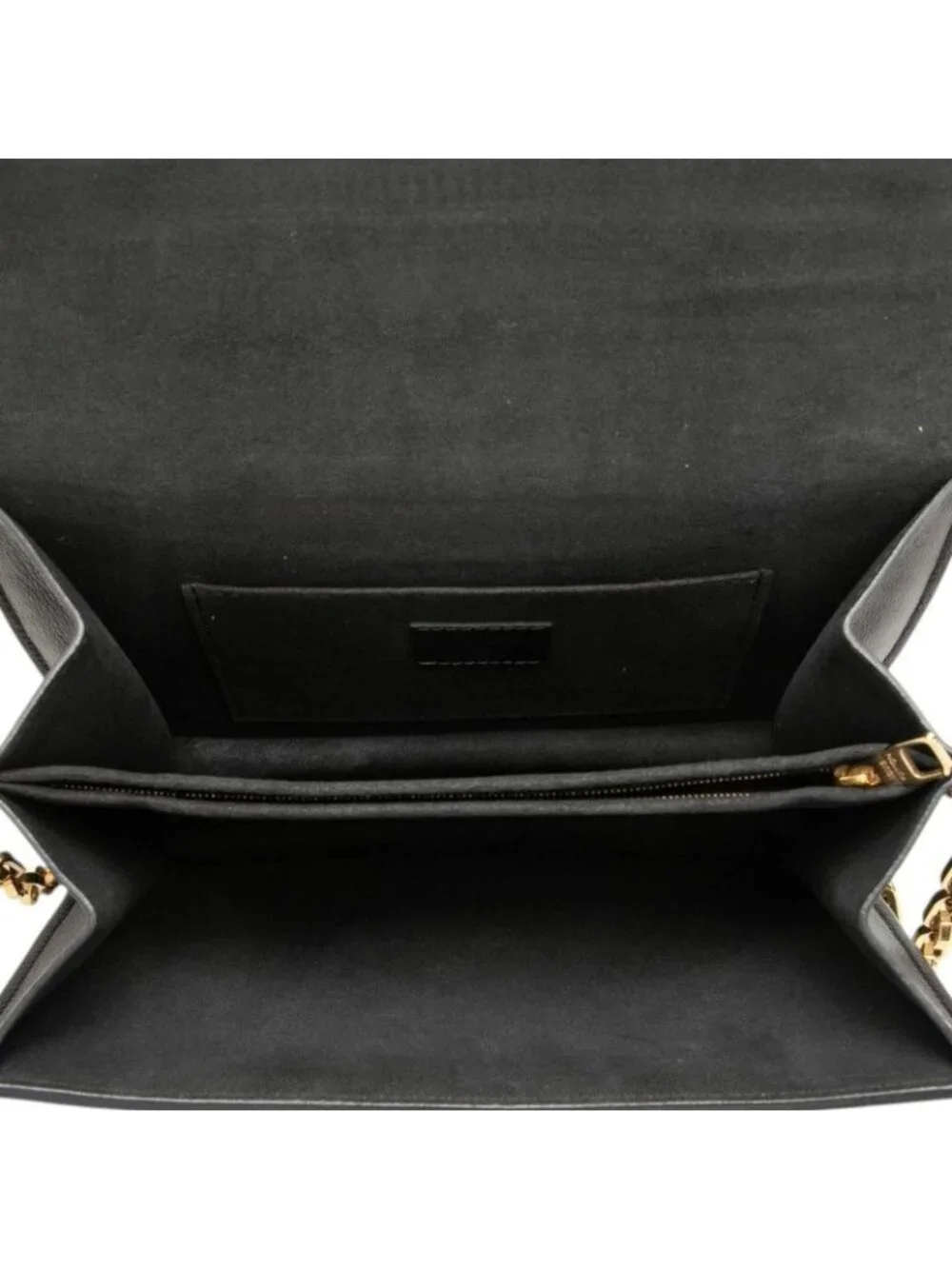 Louis Vuitton Dauphine ММ LV Lock Chain 2-Way Shoulder Bag Black Leather